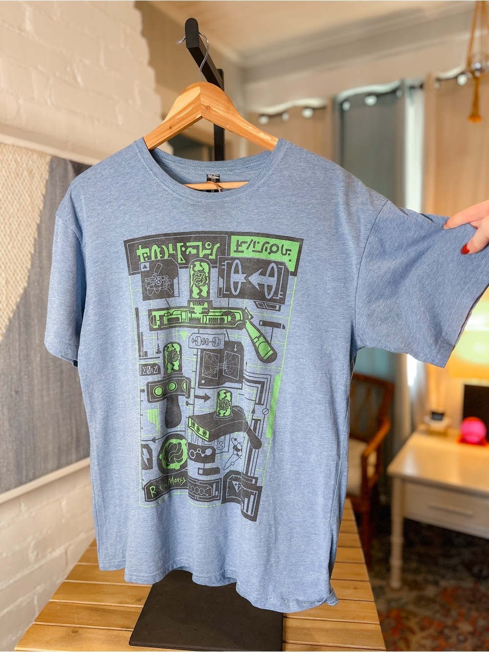 Lootcrate Rick & Morty Blue Graphic T-Shirt